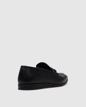 Stuart Weitzman Black leather loafers SIMON TWISTBIT SI165