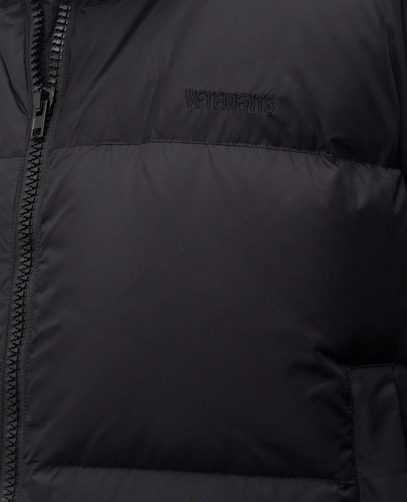 

Black down jacket Vetements