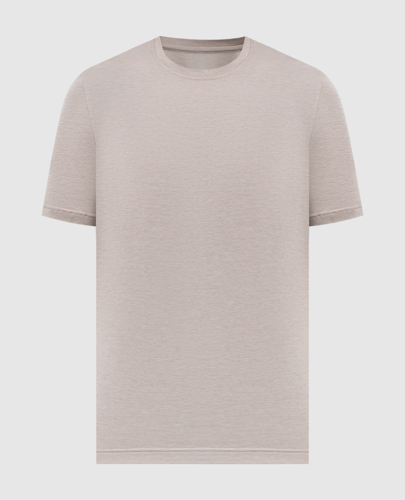

Beige T-shirt with logo patch CAPOBIANCO