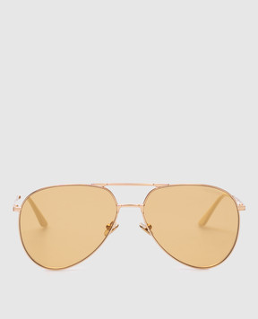 Valentino Akoni Occhiali da sole aviator dorati VLS172B60