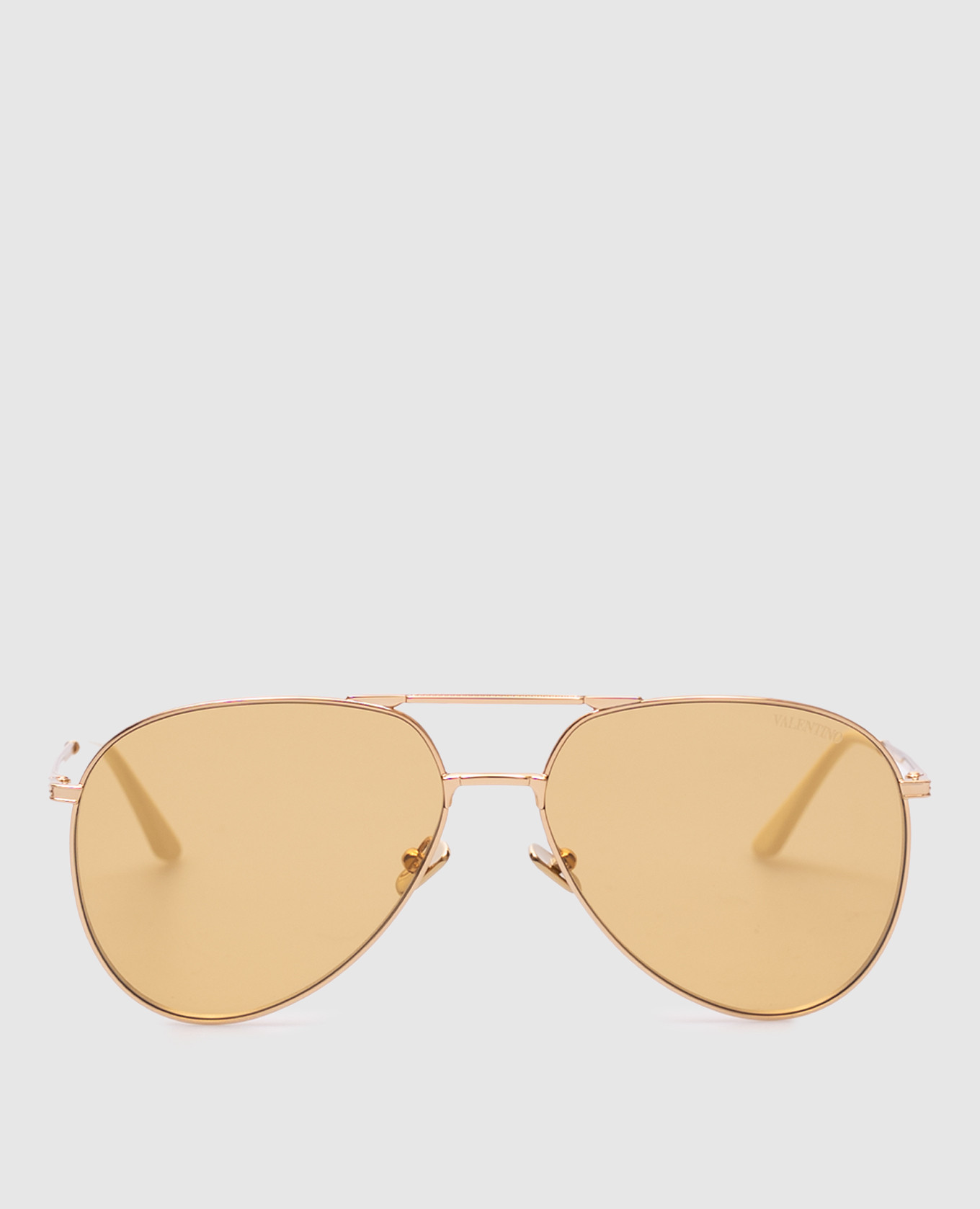 

Gold aviator sunglasses Valentino Akoni, Golden