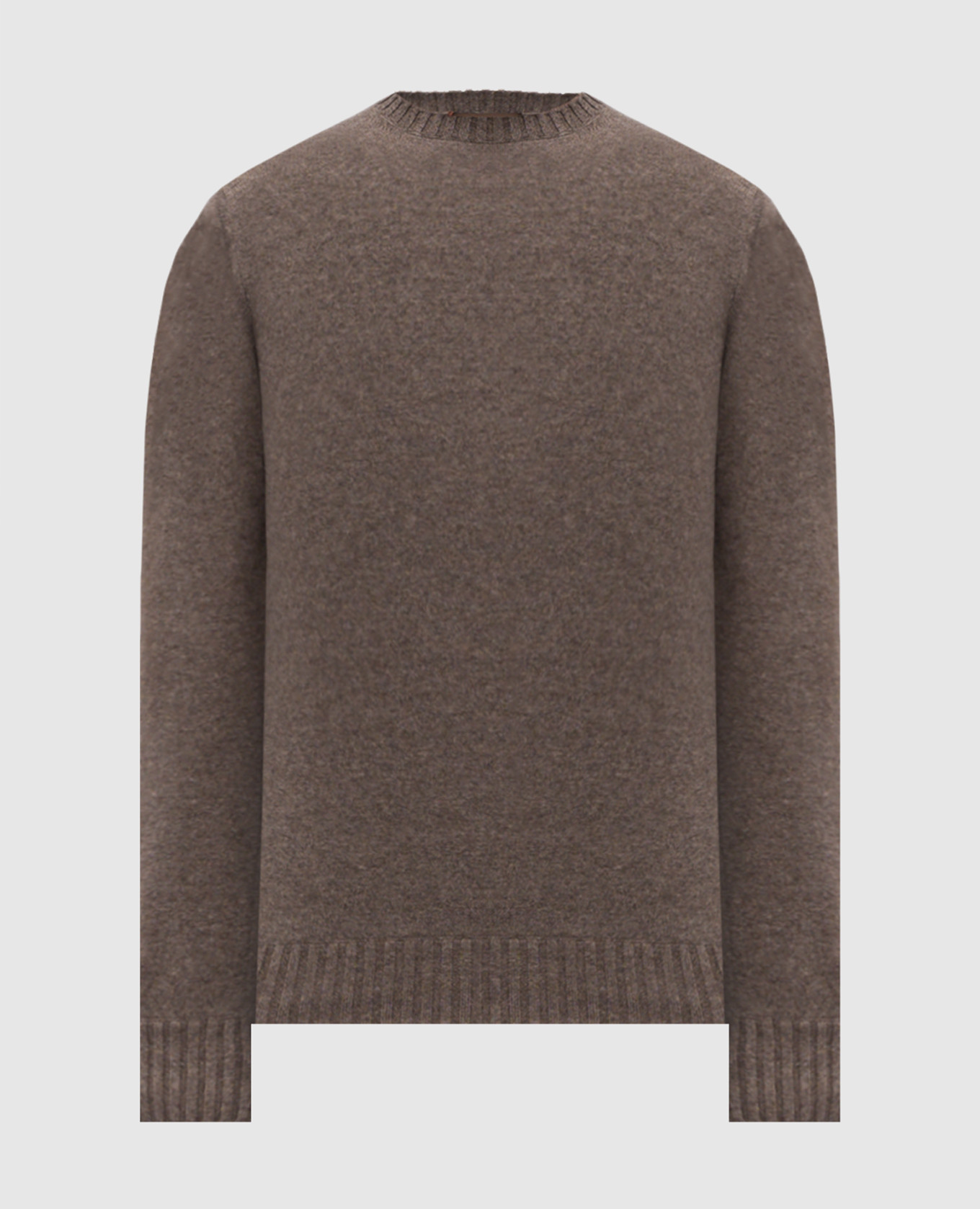 Brown cashmere sweater Doriani Cashmere