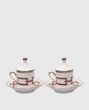 Ginori 1735 Catene white porcelain coffee set 004RG00FX9176011257