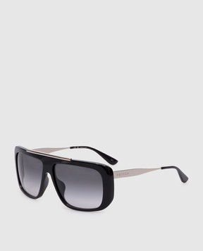 Alexander McQueen Black sunglasses with logo engraving 832528J0770