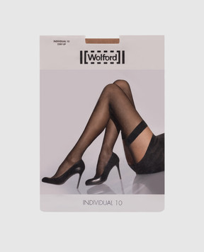 Wolford Beige stockings Individual 10 Den 21663ВЛ16