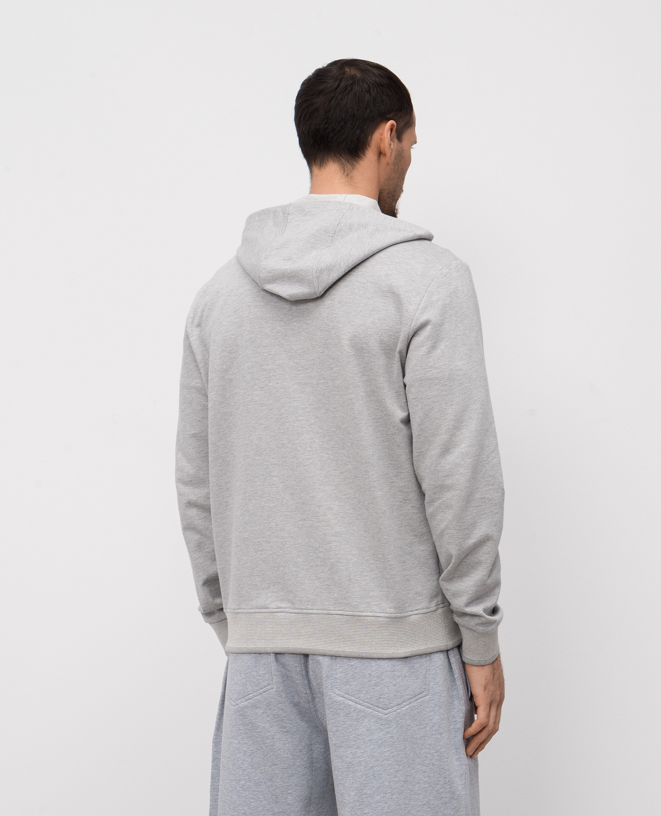 

Grey sports jacket with logo Peserico