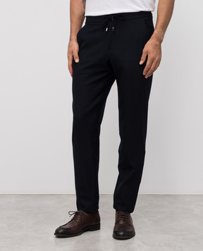 Enrico Mandelli Blue wool pants GYMP015814