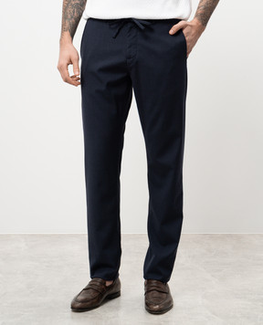 Canali Blue wool pants AR03652V1659