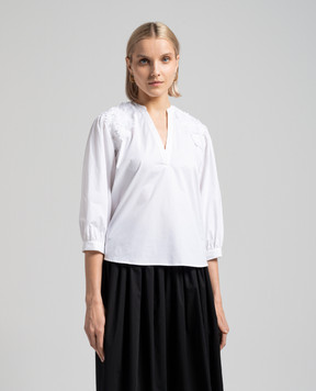 Twinset White shirt with lace 241TT2283