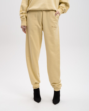 The Attico Yellow joggers with logo 250WCP00034JJF003AA