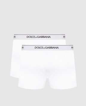 Dolce&Gabbana Set of white boxer briefs with logo M9C07JONN95