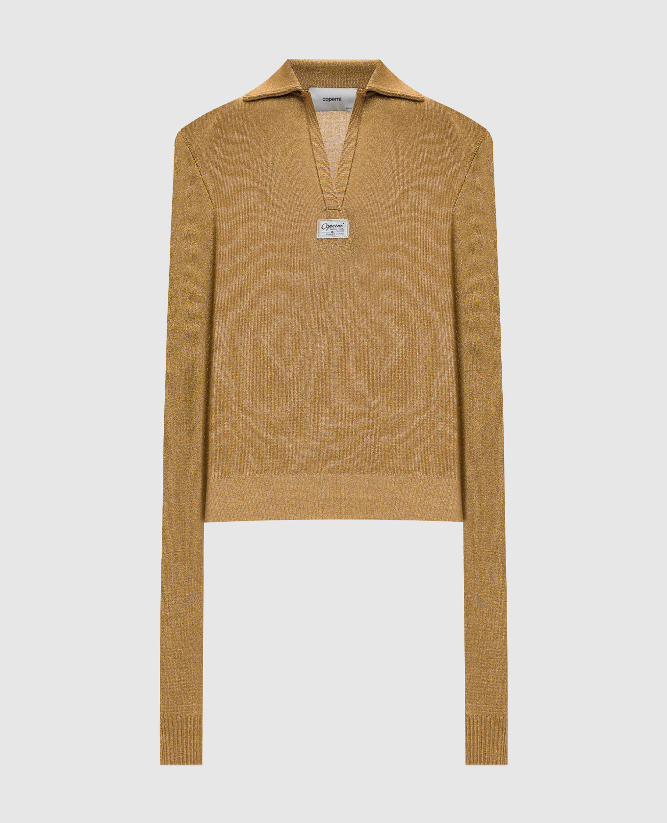 

Beige pullover with lurex and long sleeves Coperni