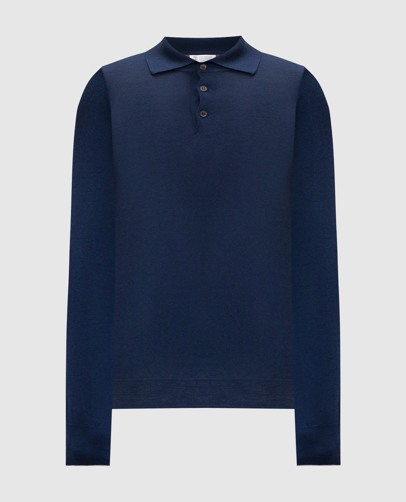 

Blue wool and cashmere polo shirt Brunello Cucinelli