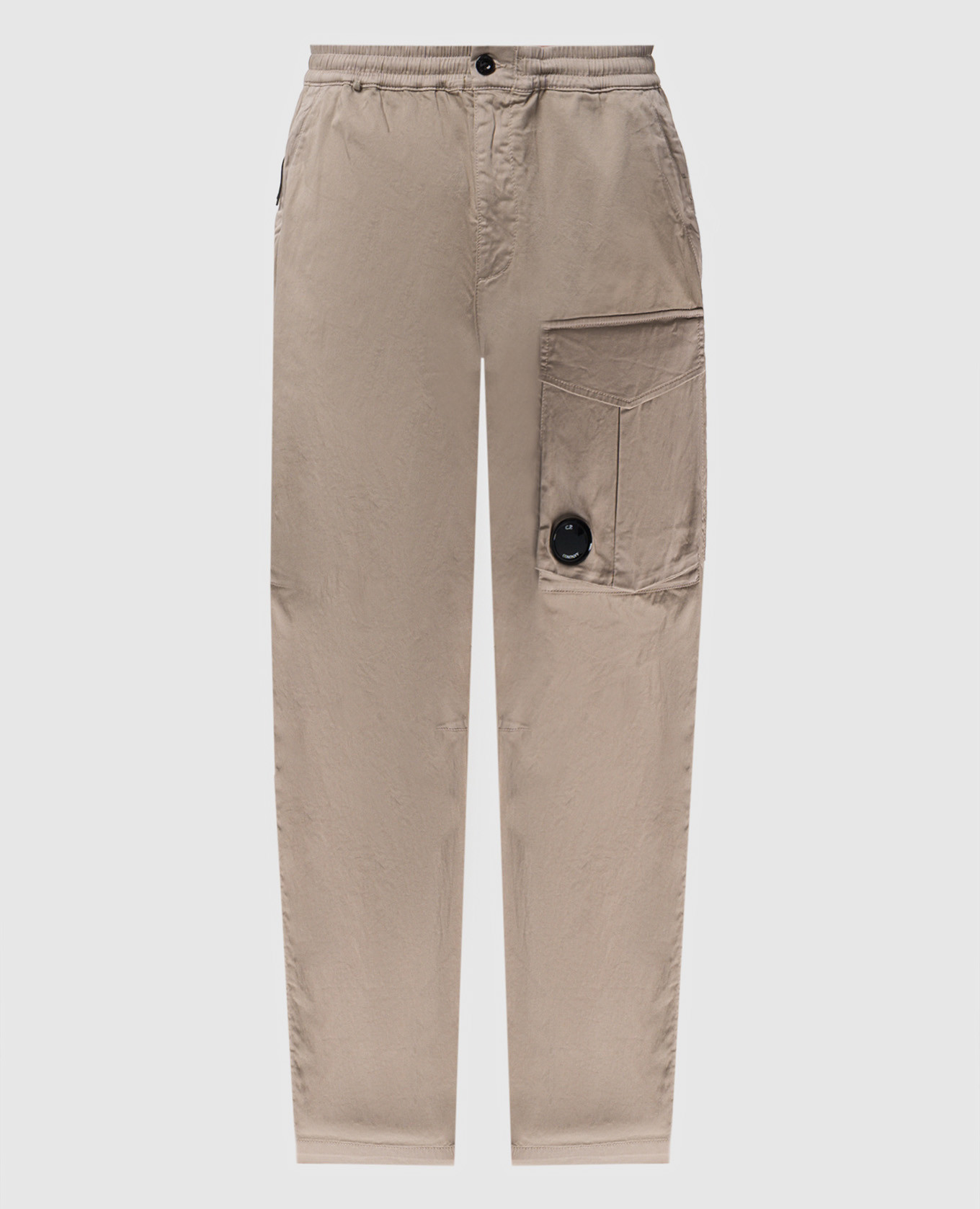 Beige pants with logo C.P. Company