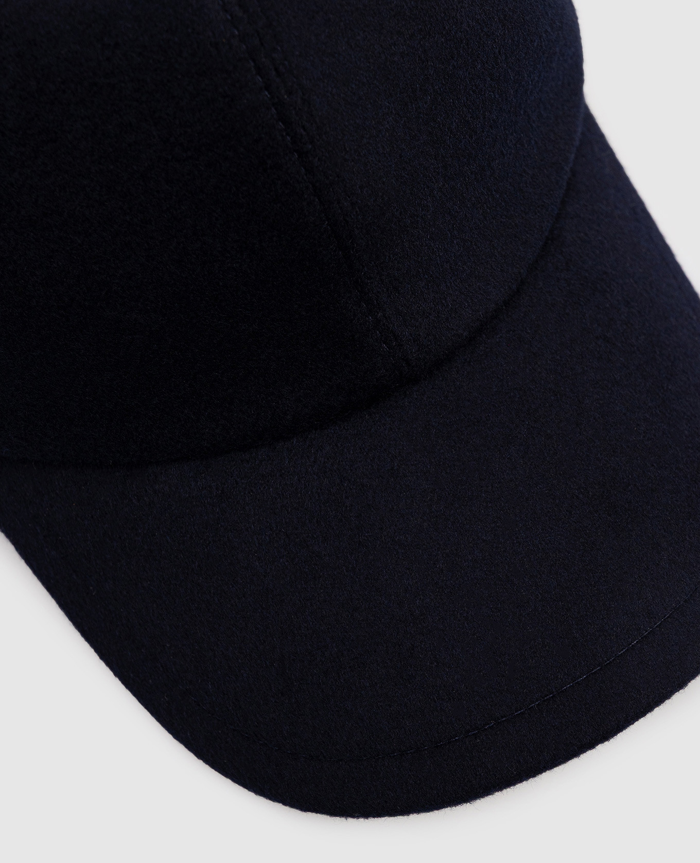 

Blue cashmere cap with logo Enrico Mandelli