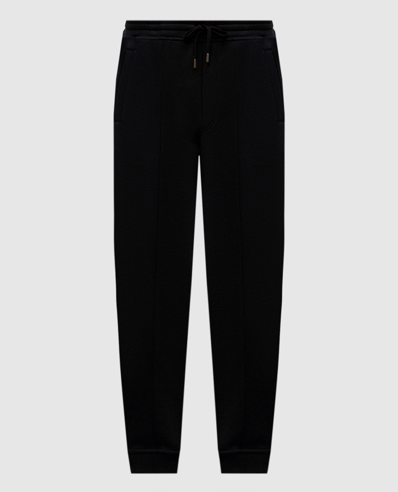 Black joggers with zippers Brunello Cucinelli