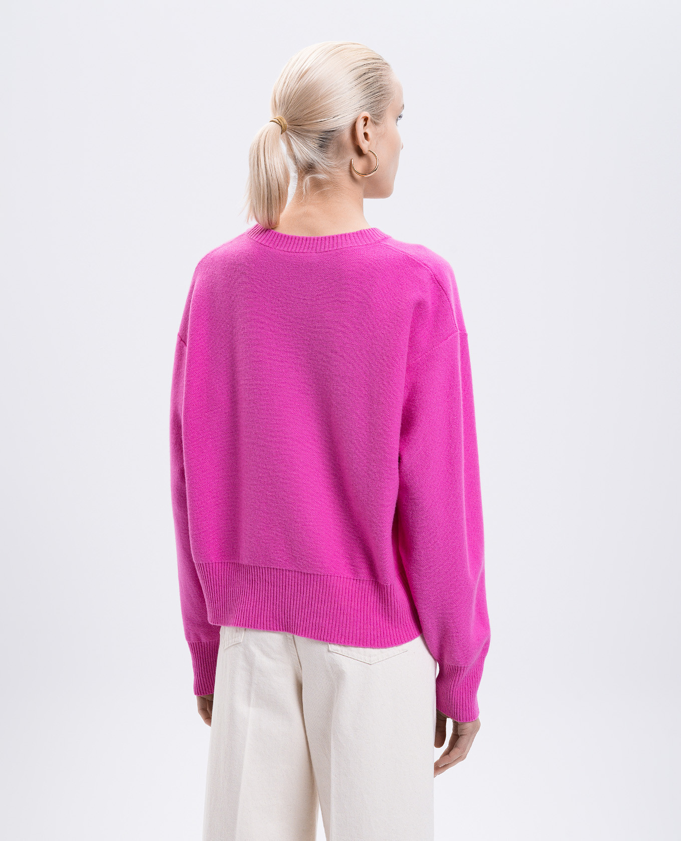 Pink wool and cashmere jumper Versace 4