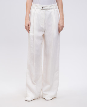 PROENZA SCHOULER Jules white linen pants R2526004BY333