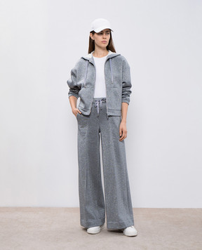 Peserico Gray sports jacket with lurex E12041J000083