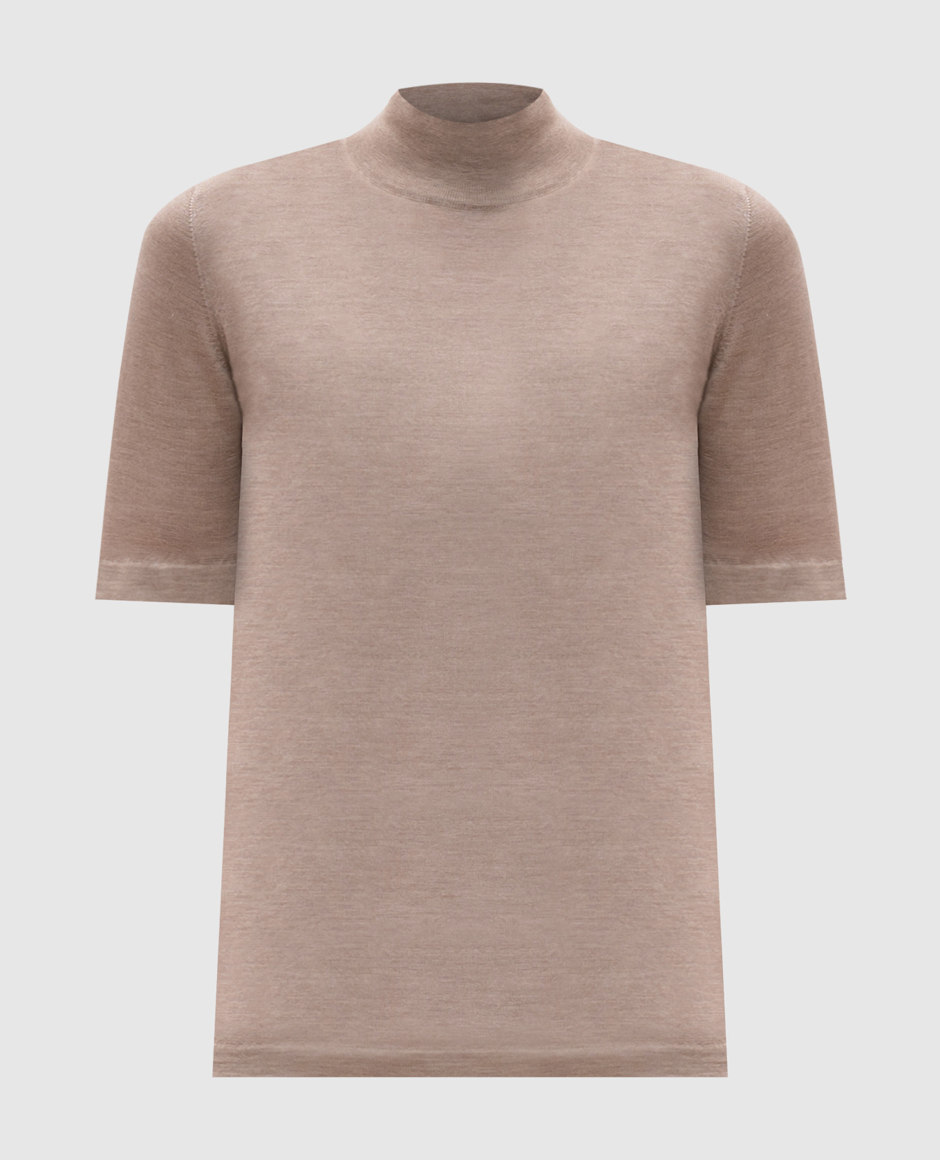 

Brown cashmere and silk top Brunello Cucinelli