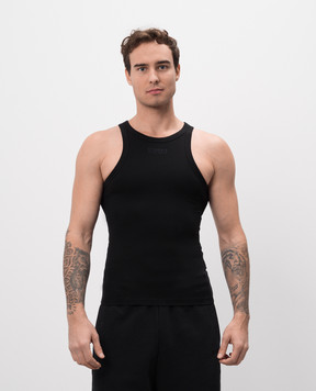 Vetements Black t-shirt with logo UA66TO620Bm