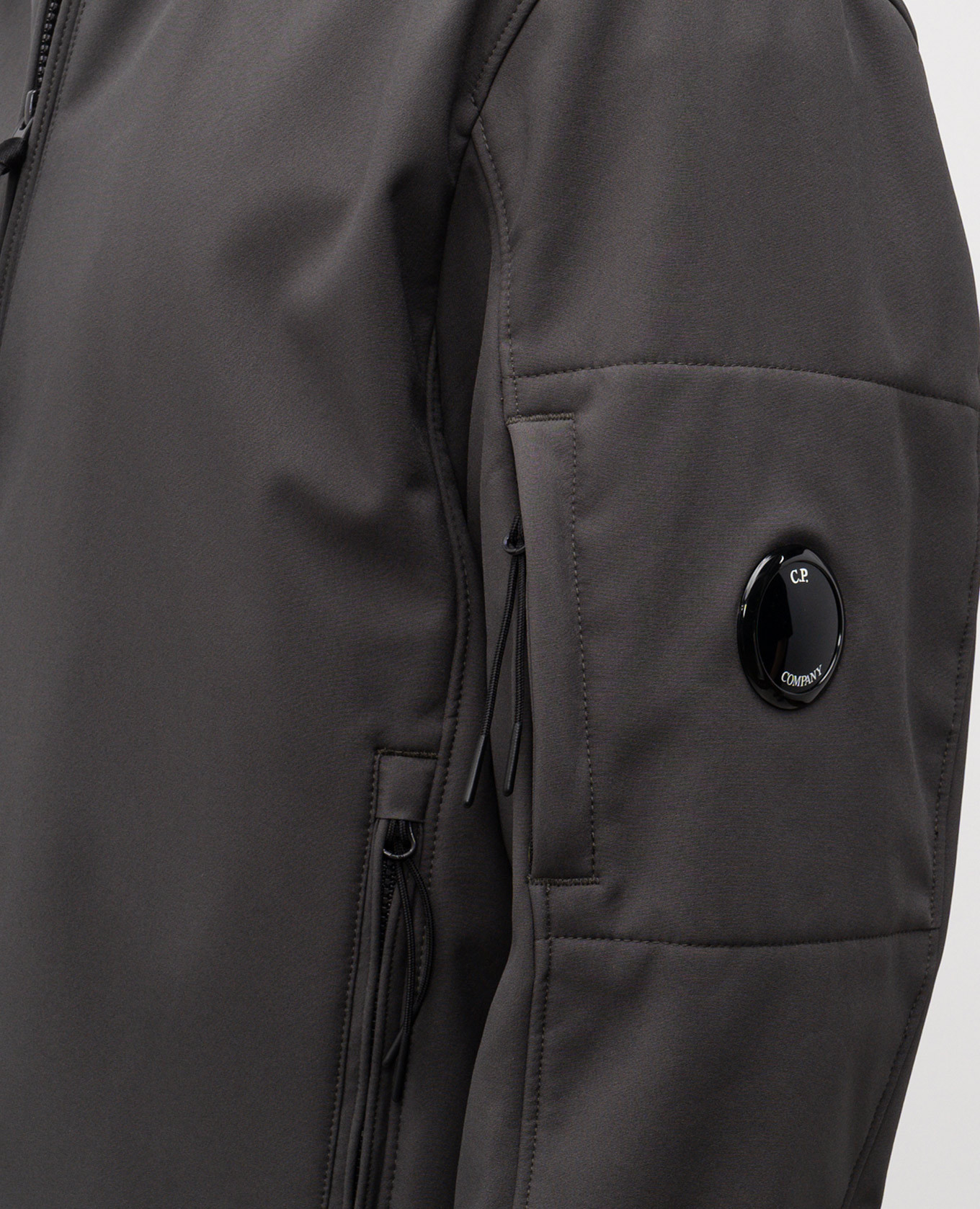 

Green hooded jacket with logo C.P. Company