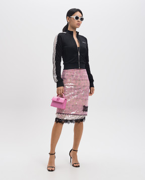 Off-White Ramage pink sequined skirt OWCW007F24FAB001