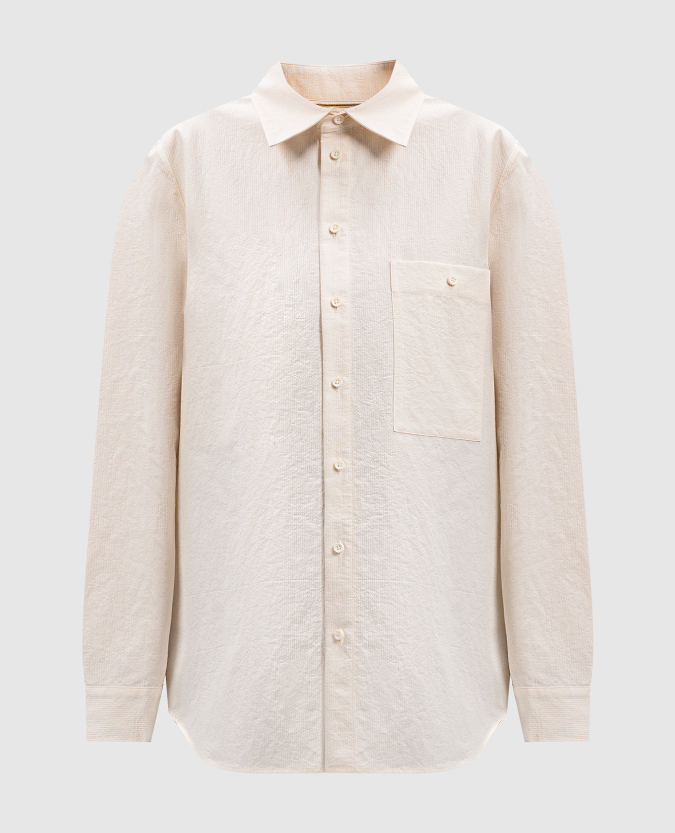 Beige shirt tab uma wang