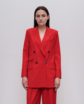 Max Mara Red NEBBIE double-breasted wool jacket NEBBIE