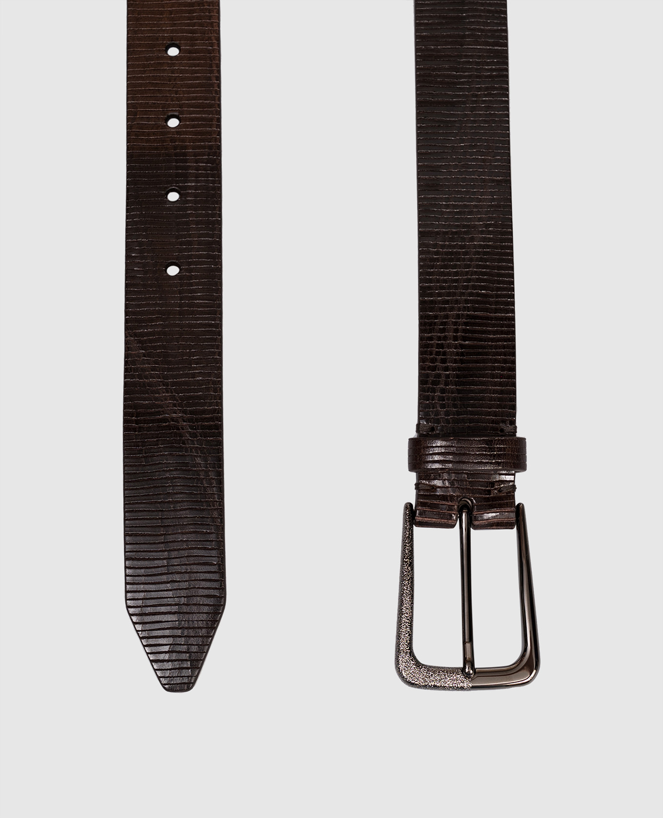 

Brown glossy leather belt Brunello Cucinelli