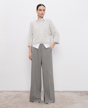 Peserico Patterned wool sweater A99353F059288D