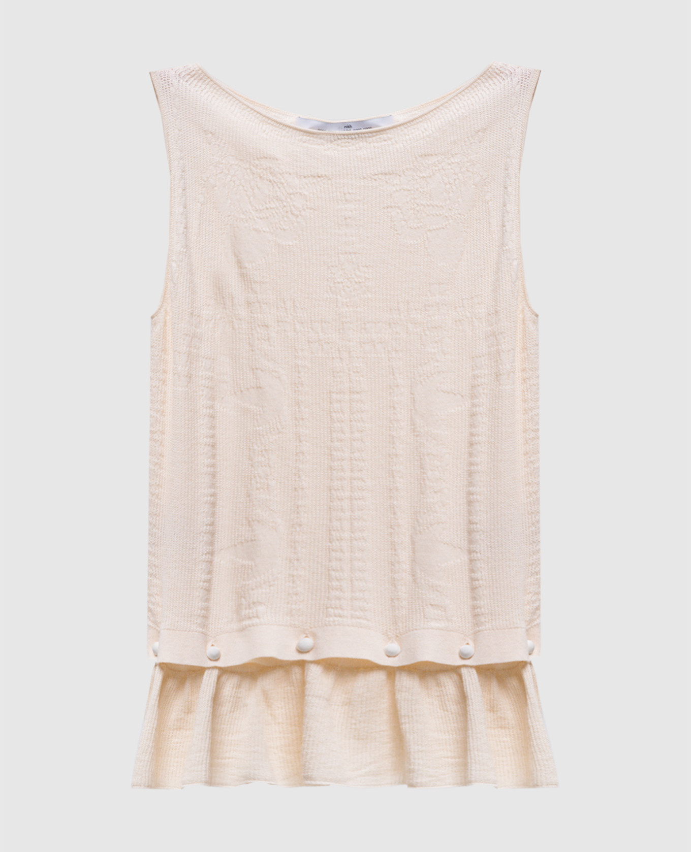 

Beige patterned top Rokh