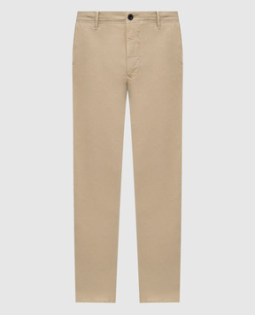 Incotex Beige pants with logo 18S10090871