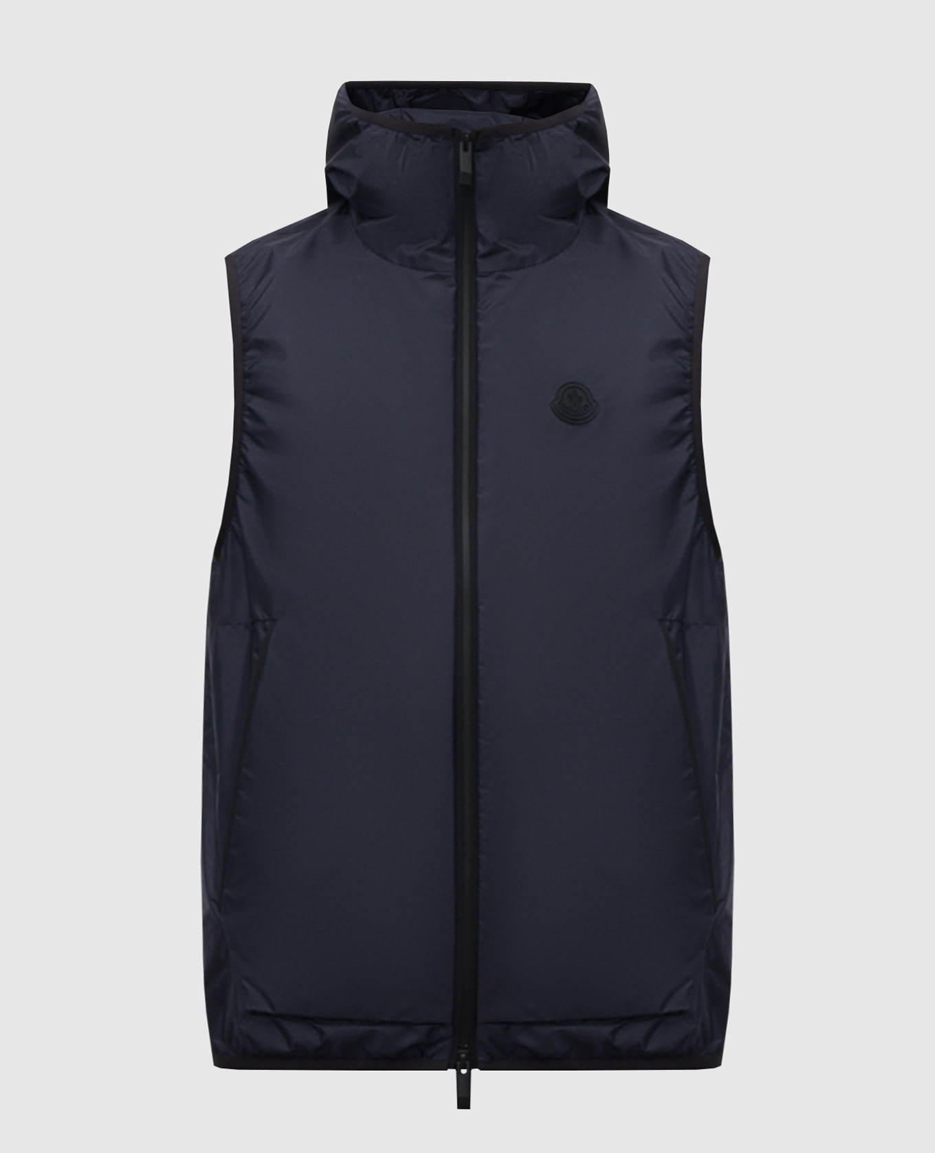 

Blue vest with logo print Moncler