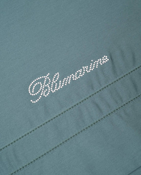 Blumarine Green bedding set with Swarovski crystals H0000210032