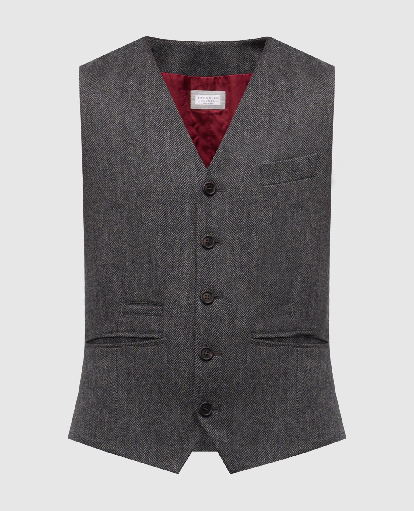 

Gray cashmere patterned vest Brunello Cucinelli, Grey
