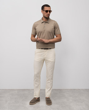 Canali Yellow linen pants PT0118793630
