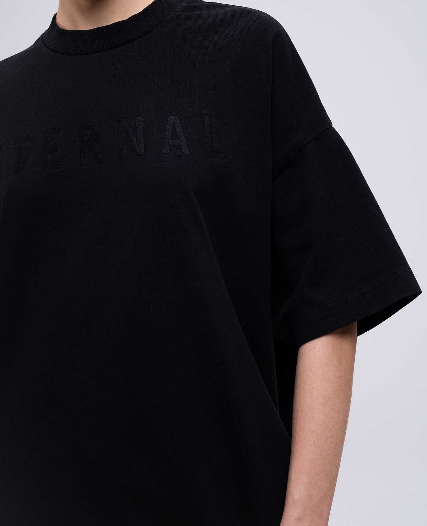 

Black T-shirt with embroidery Fear of God