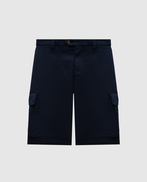 Brunello Cucinelli Blue cargo shorts M277PU0030