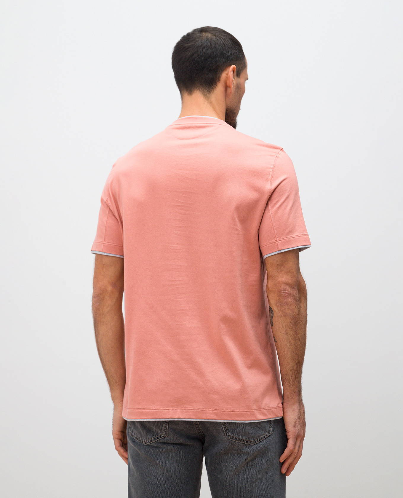 

Pink layered T-shirt Brunello Cucinelli