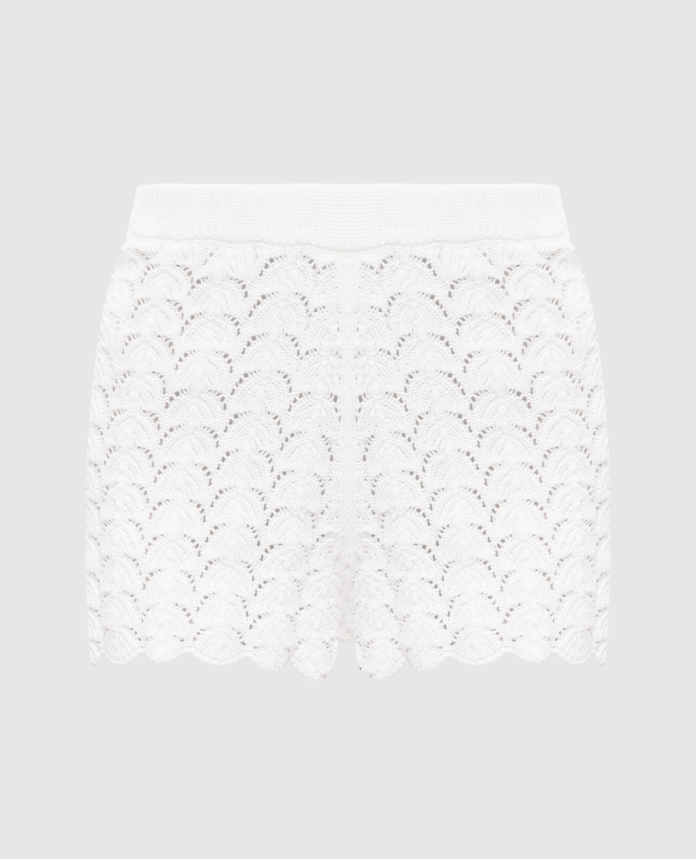 

White Tiran shorts with an openwork pattern Lou Lou Studio