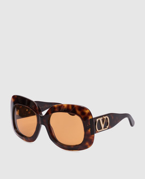 Valentino Brown sunglasses with VLogo Signature emblem VLS180C59