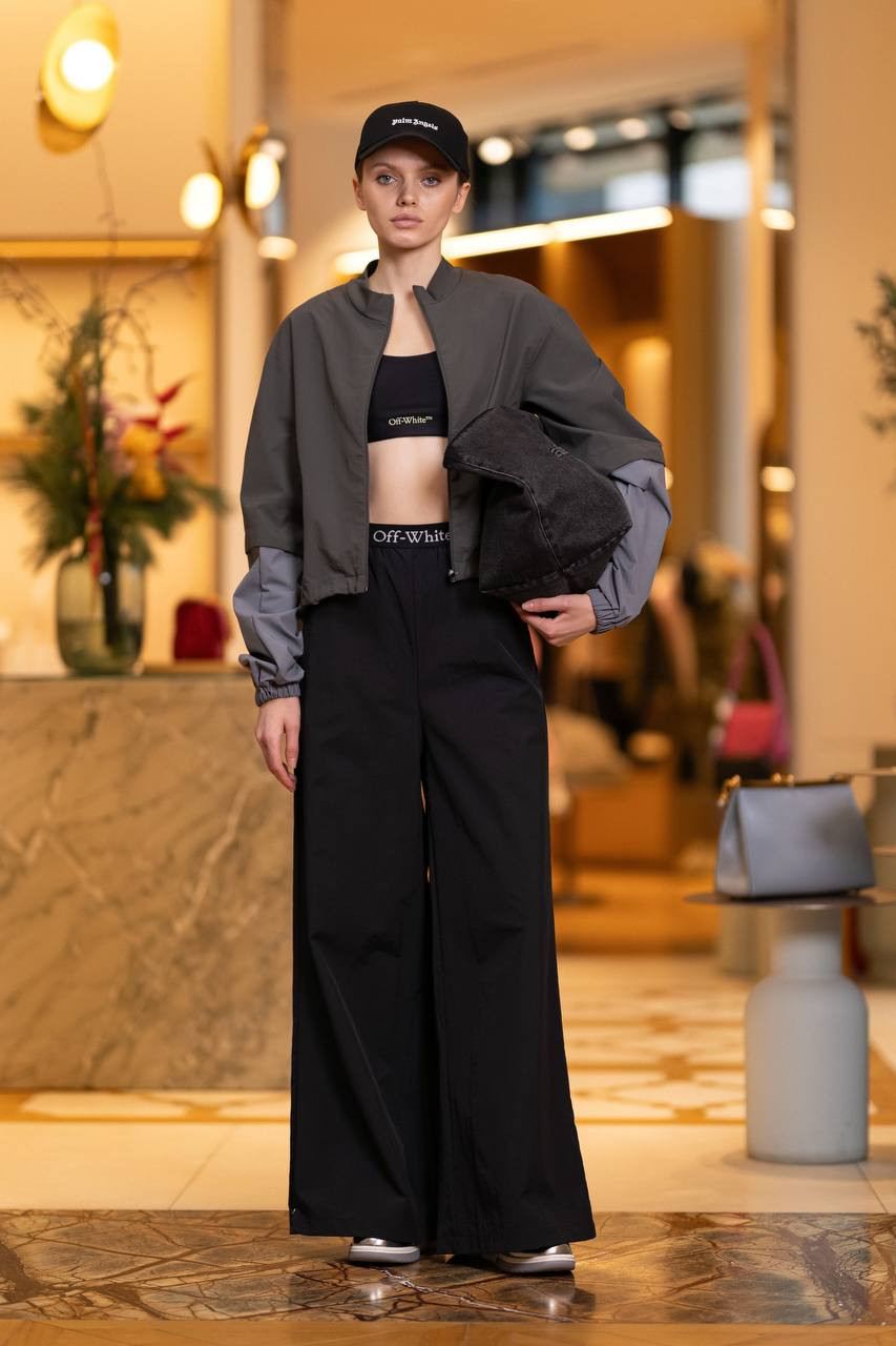 Black pants with logo pattern Off-White 6