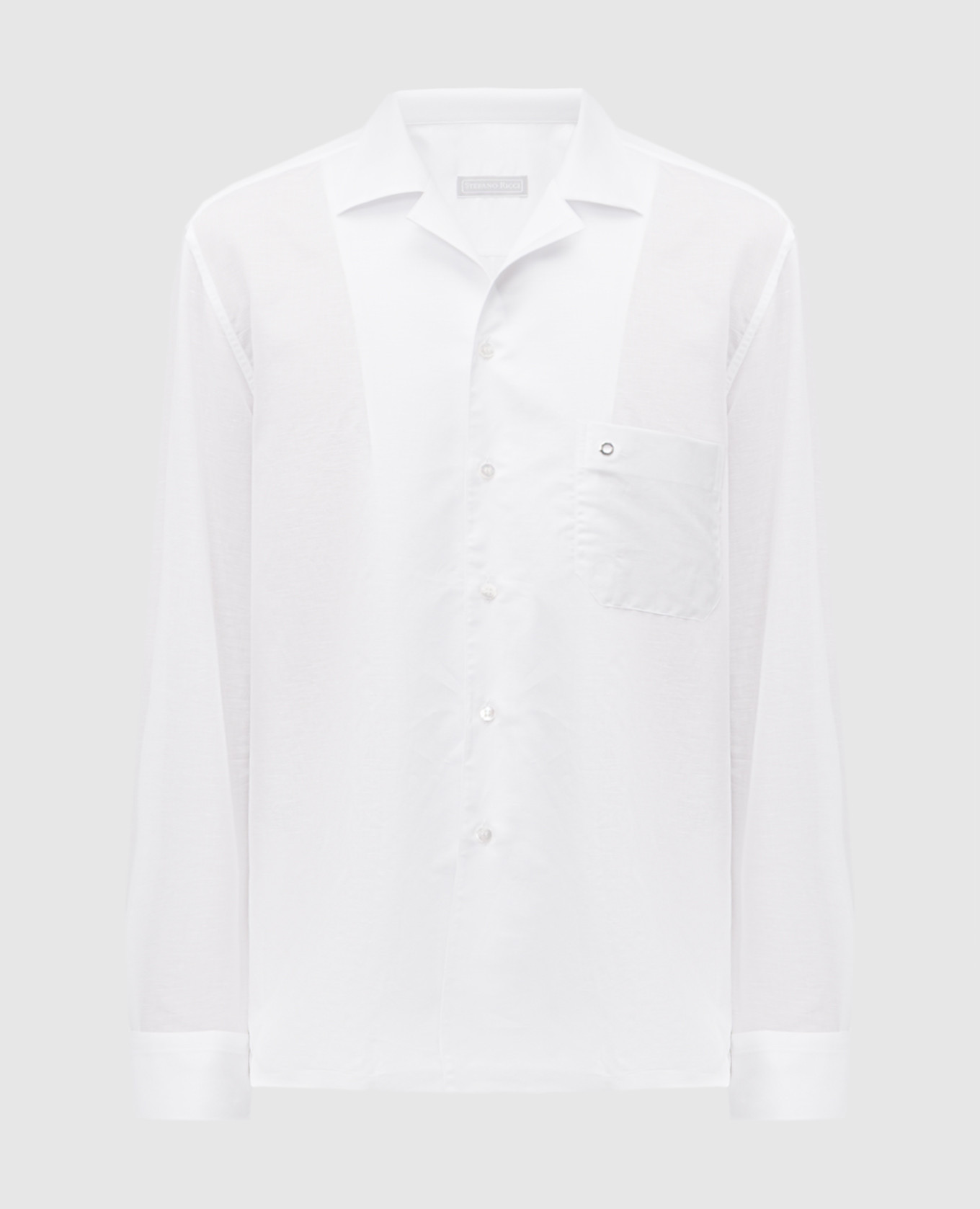 White shirt with linen Stefano Ricci