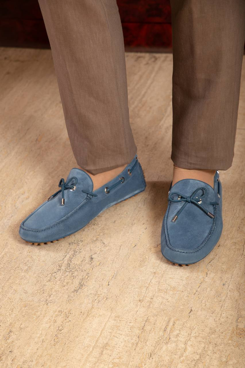 

Blue suede loafers Stefano Ricci