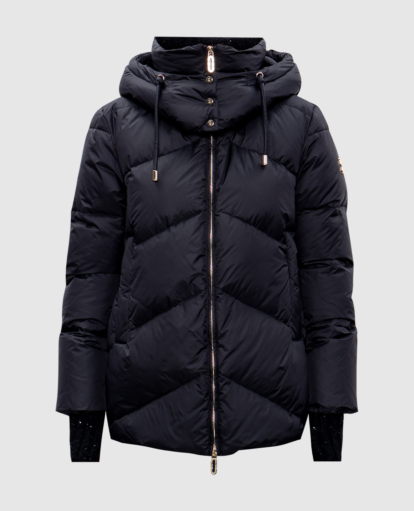 

Black down jacket with logo Stilnology