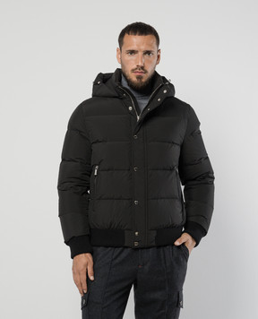 MooRER Black quilted down jacket COVENSTP
