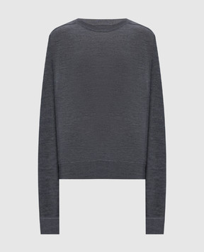 Loulou de Saison Grey cashmere jumper ANGUS ANGUS
