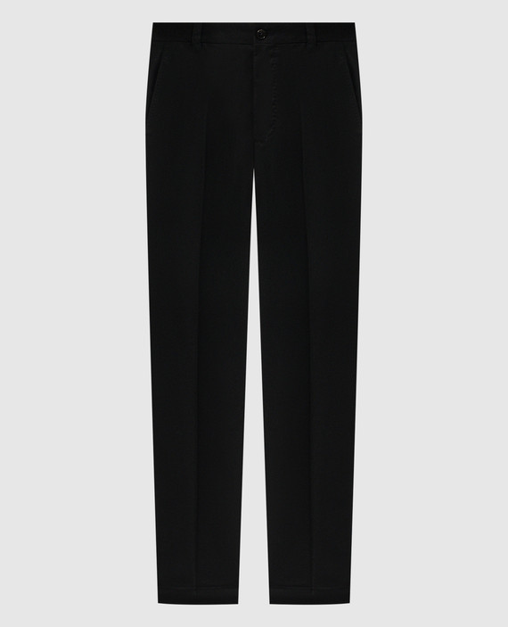 Black pants made of wool