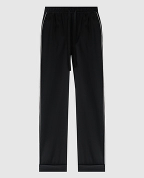 Dolce&Gabbana Black pants made of wool GP073TFU2SB